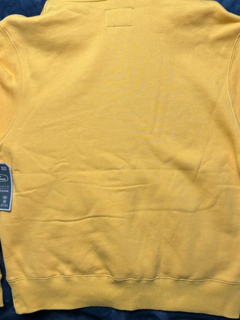 Mens Land Rover X Red Canoe Heritage Pullover Hoody L Yellow Graphic Logo - Picture 8 of 8